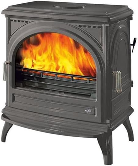 GODIN - 366102 - Poêle à bois bûches Petit Carvin - 8kW - Noir anthracite