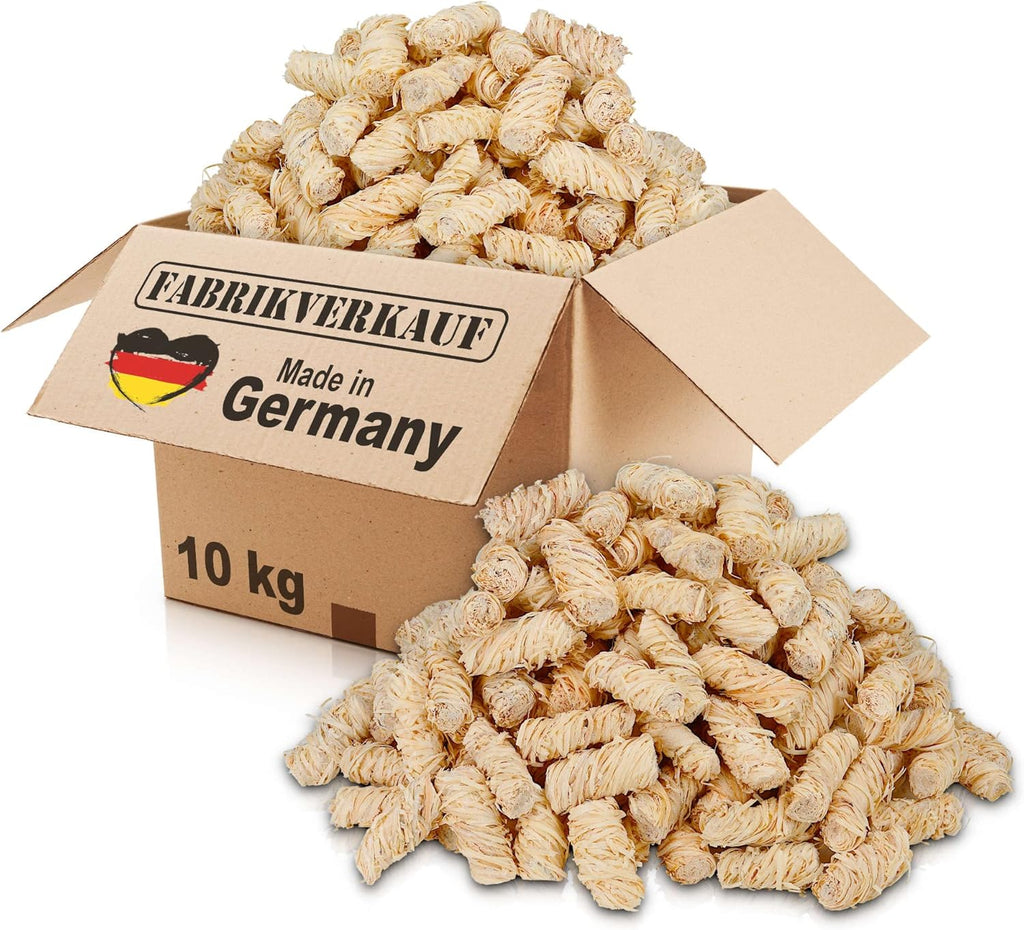 Allumes Feux Naturels - 800 Pièces de 6 cm Chacune - Efficace et Facile à Allumer Les Cheminées, Le Charbon, Barbecue et Fours à Pizza (10.0 kilogrammes)