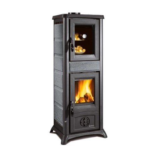 Poêle à bois La Nordica Gemma Forno 5.0 - Petra 7,3 kW Avec compartiment de cuisson