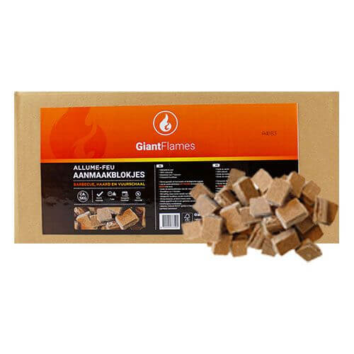 Kit d'éclairage Large Comprend le bois d'allumage, les allume-feu et les allumettes