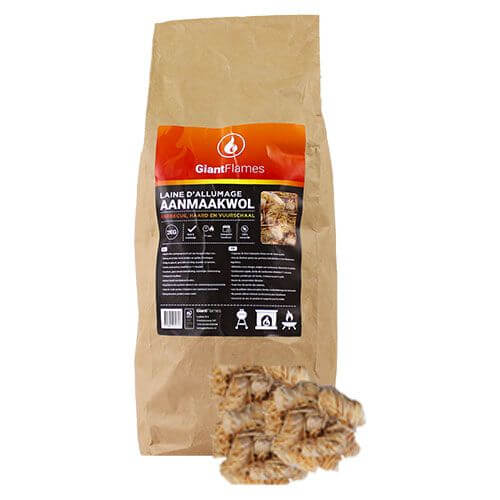 Paquet de préparation Moyen Bois d'allumage, petit bois et allumettes inclus