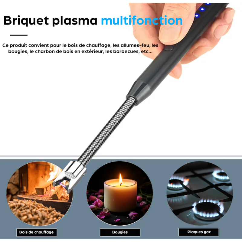 Briquet Allume-Feu USB Rechargeable