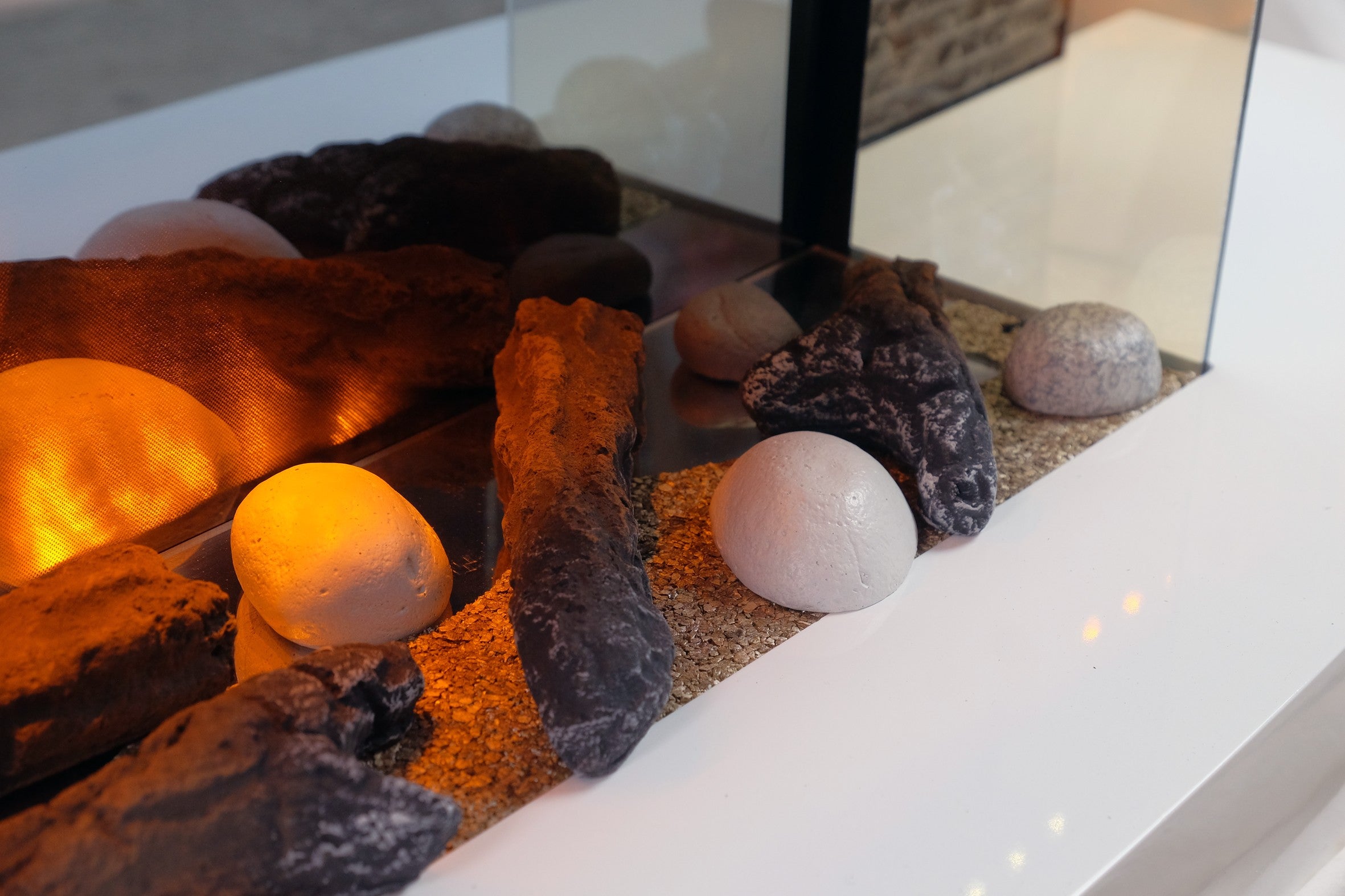 Cheminée décorative design Lounge Blanche