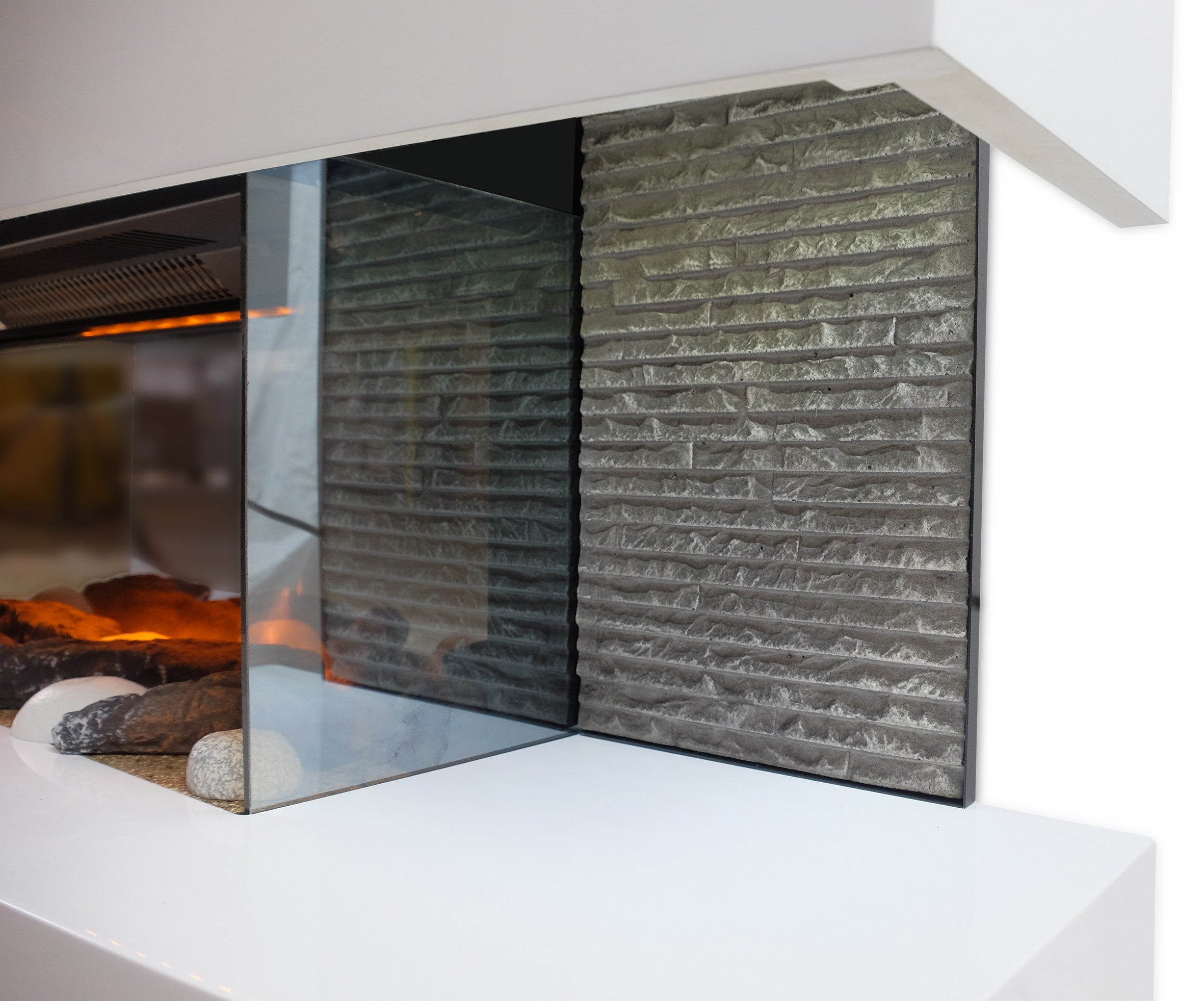 Cheminée décorative design Lounge Blanche