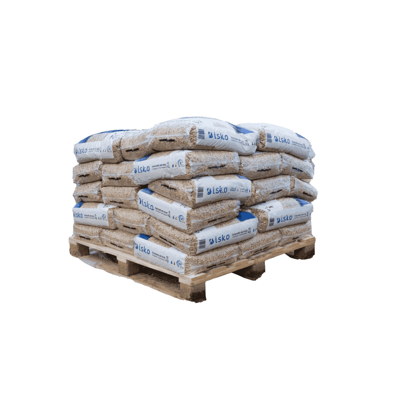 Demi palette de granulés de bois ISKO - 35 sacs
