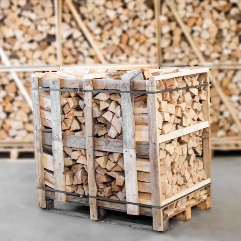 Demi-palette de bois de chauffage hêtre au four