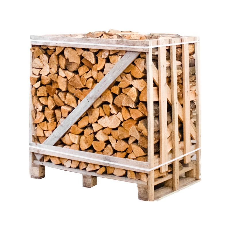 Demi-palette de bois de chauffage aulne séché au four 25cm