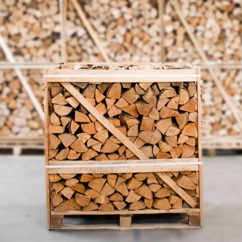 Demi-palette de bois de chauffage Frêne séché au four 25cm