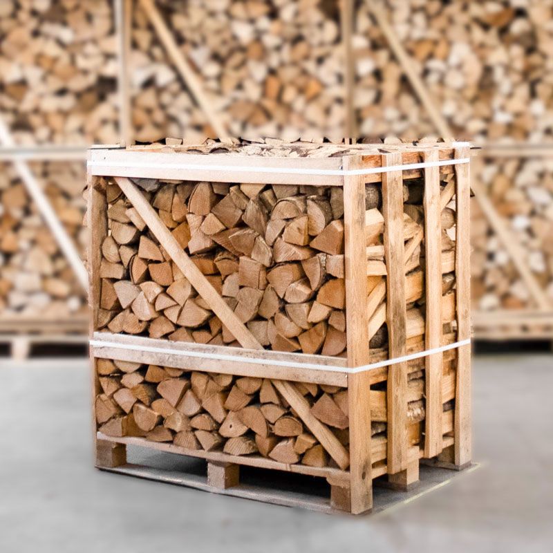 Demi-palette de bois de chauffage Frêne séché au four 25cm