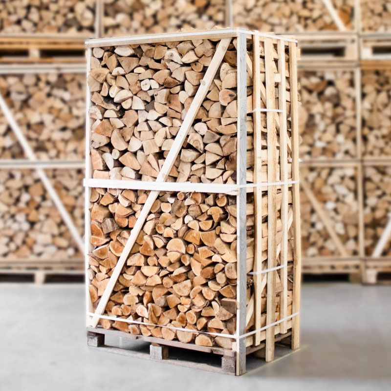 Pallette de bois de chauffage mélange de bois de chauffage bouleau/de frêne