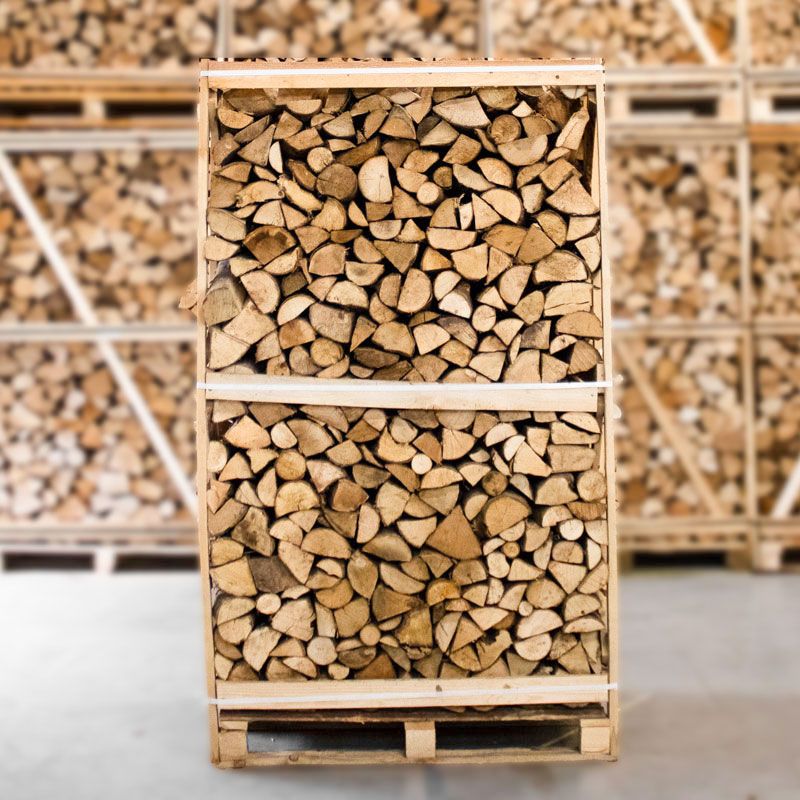 Palette de bois de chauffage Frêne séché au four 25cm