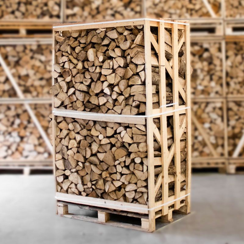 Palette de bois de chauffage Frêne séché au four 25cm