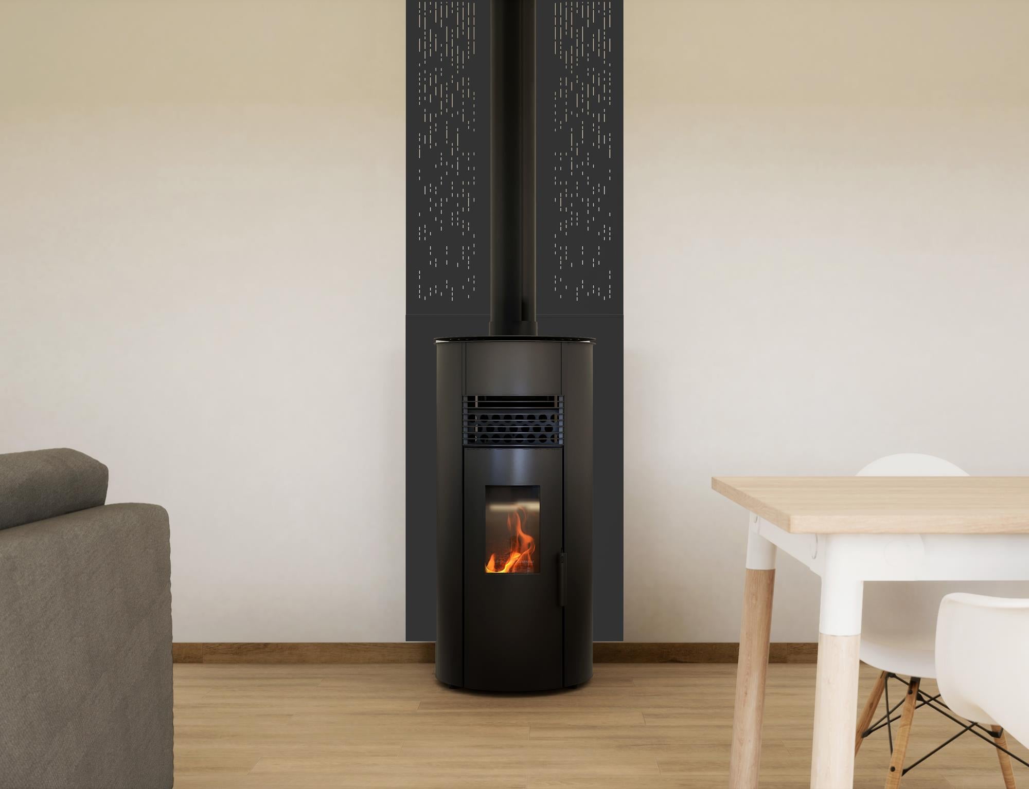 Plaque Murale Graphic Noire L80 H120